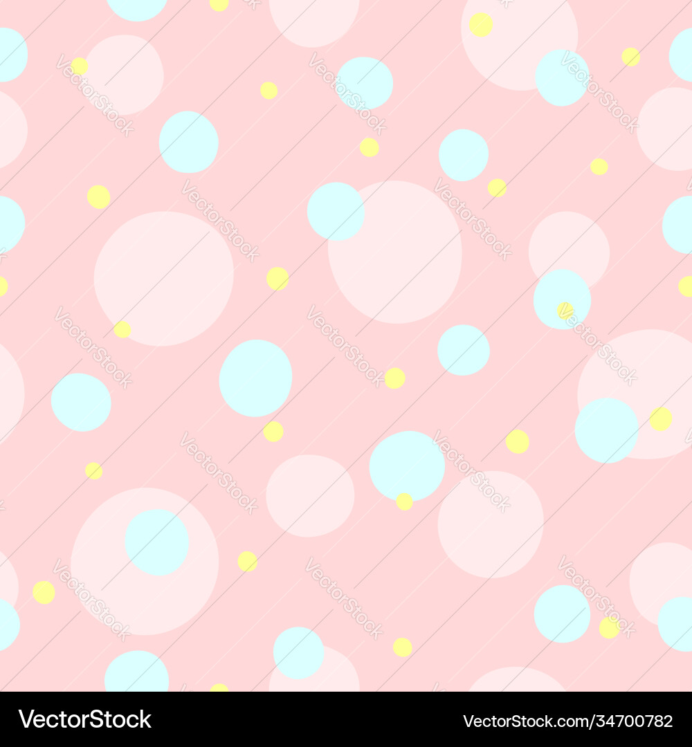 Endless print with repeating coloured round dots Endless print with repeating coloured round dots vector image