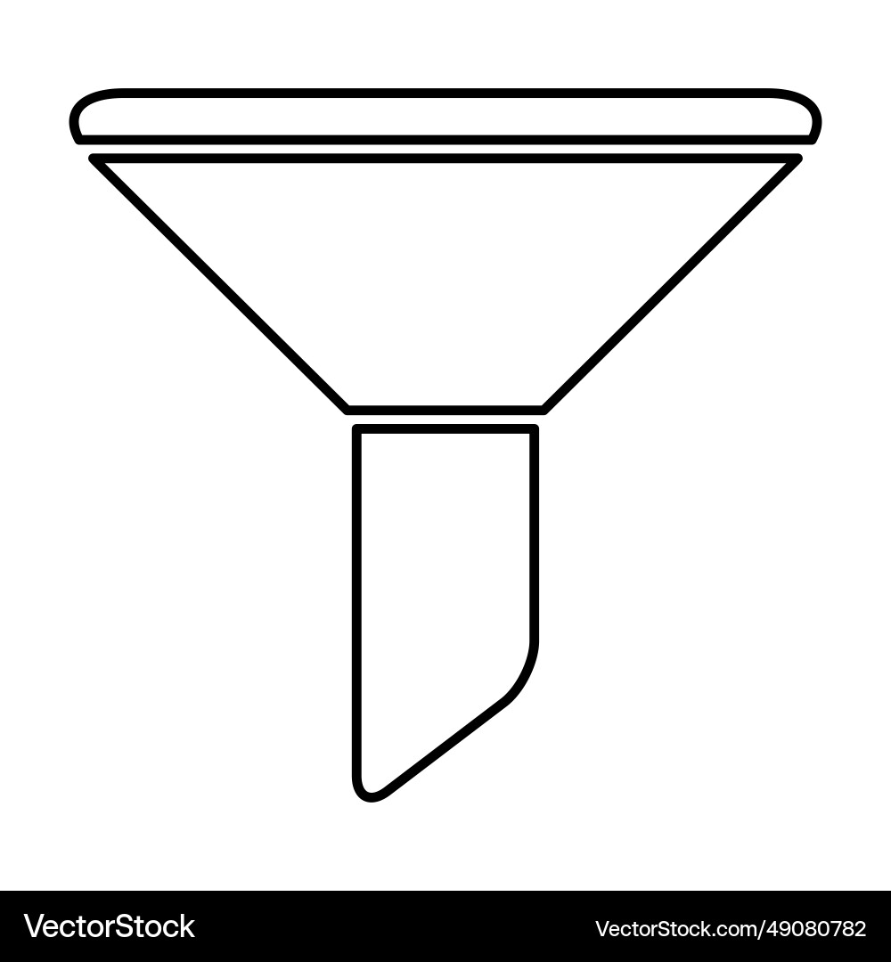 Filter-Taste Web-Form-Symbol flache Filterung Filter-Taste Web-Form-Symbol flache Filterung vektorbild