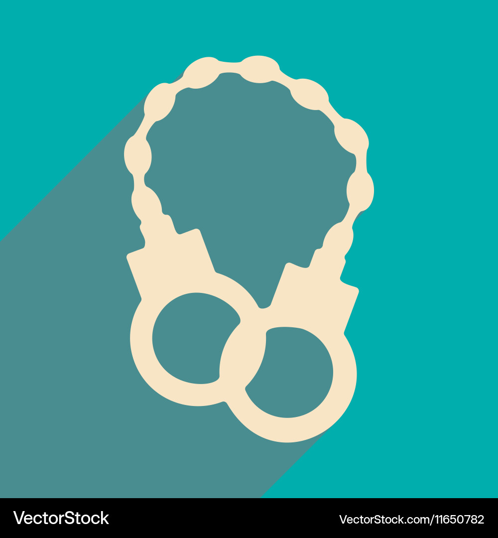 Flat with shadow icon and mobile application Vector Image