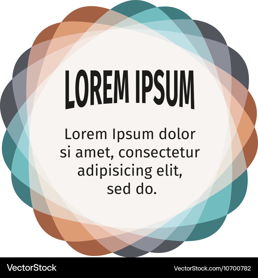 Retro design elements for the abstract colorful vector image