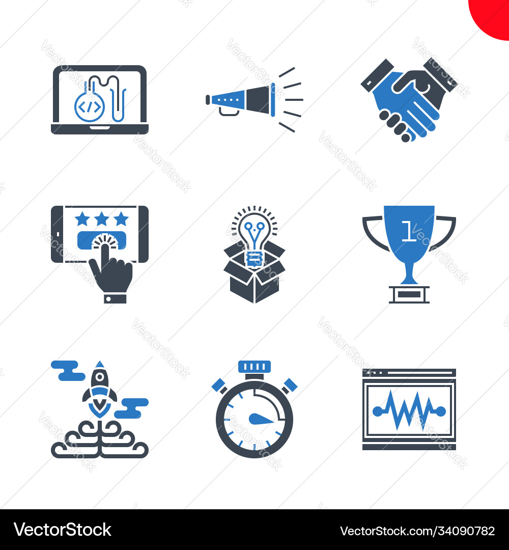 Seo and web opimization icons set Seo and web opimization icons set vector image