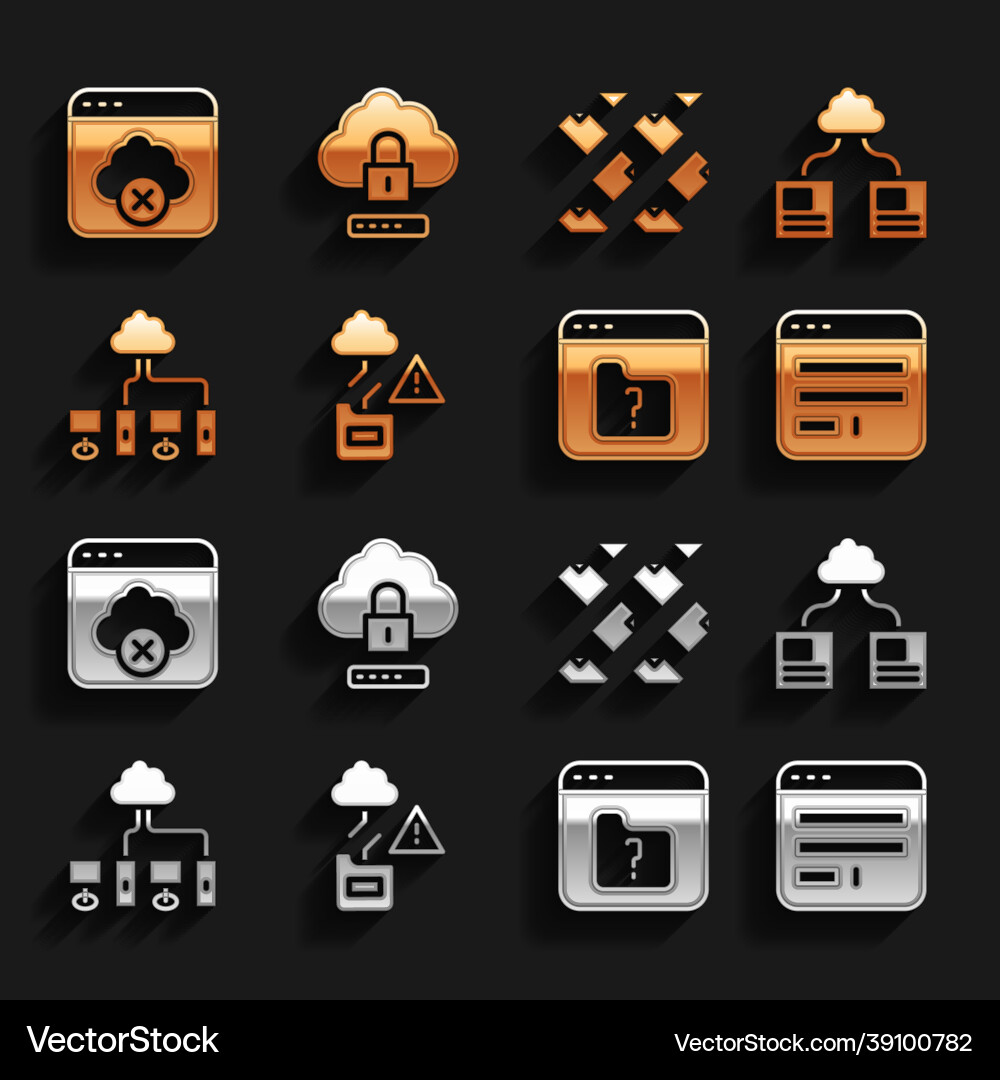 Set cloud technology data transfer browser window Set cloud technology data transfer browser window vector image