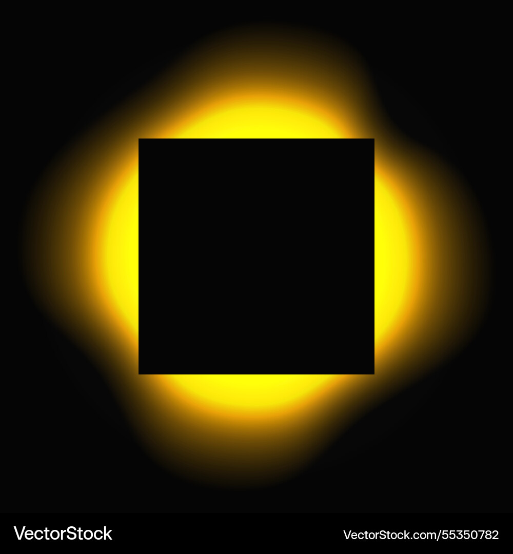 Square illuminate light frame with color gradient Square illuminate light frame with color gradient Vector Image