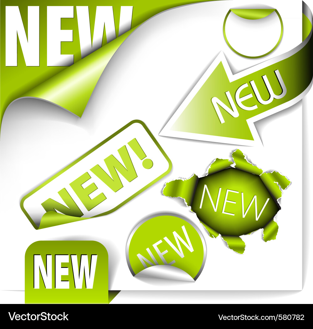 Web Page Elements - Stickers Vector Image