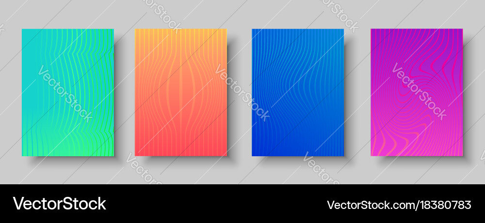 Abstract Color Pattern Set vector image