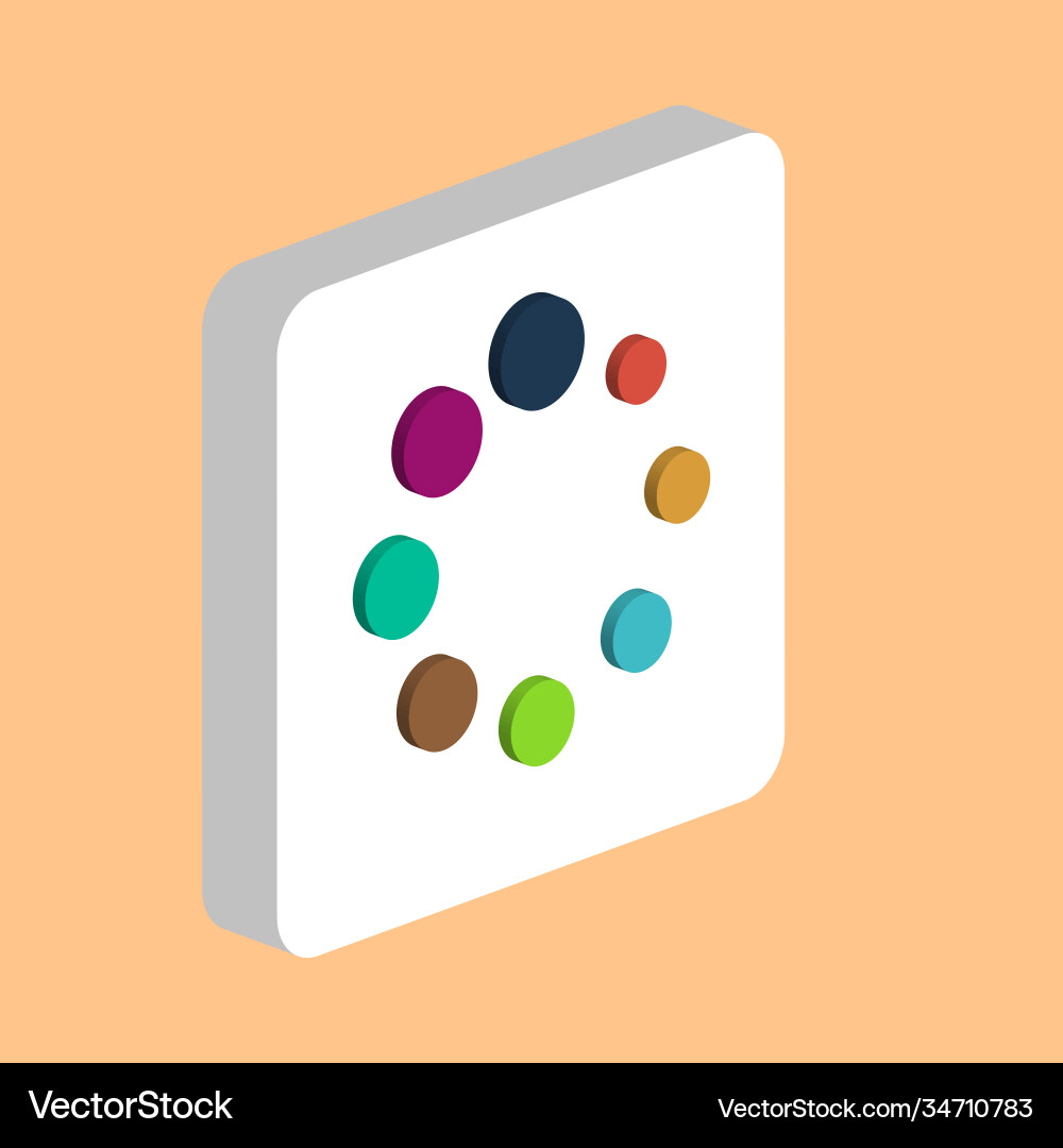 Buffering simple icon symbol design template vector image
