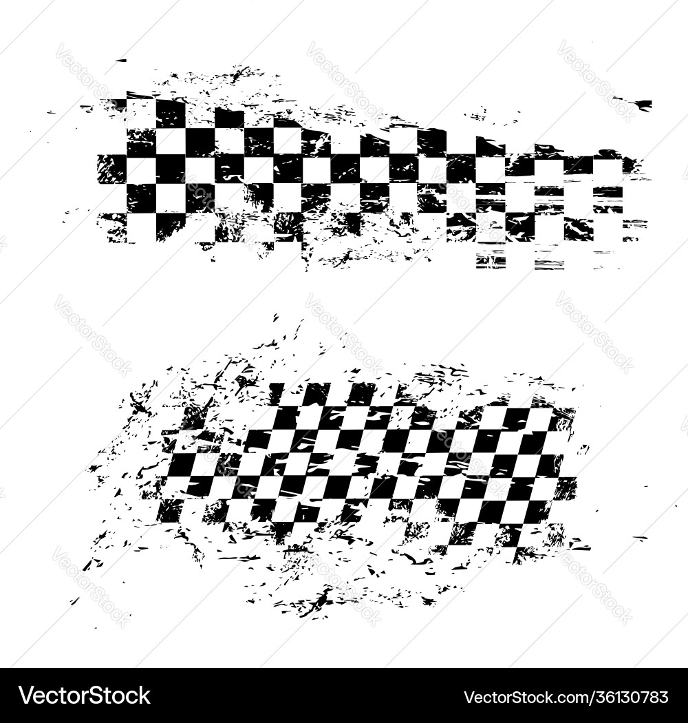 Checkered Race Flag Pattern Vector Image