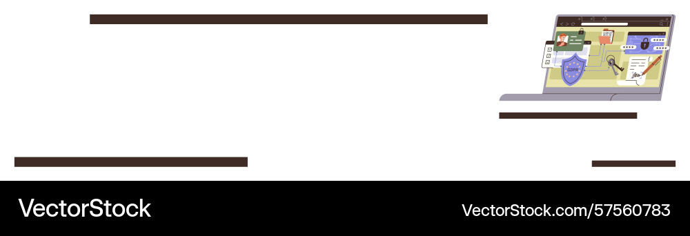 Digital workspace with security features vector image