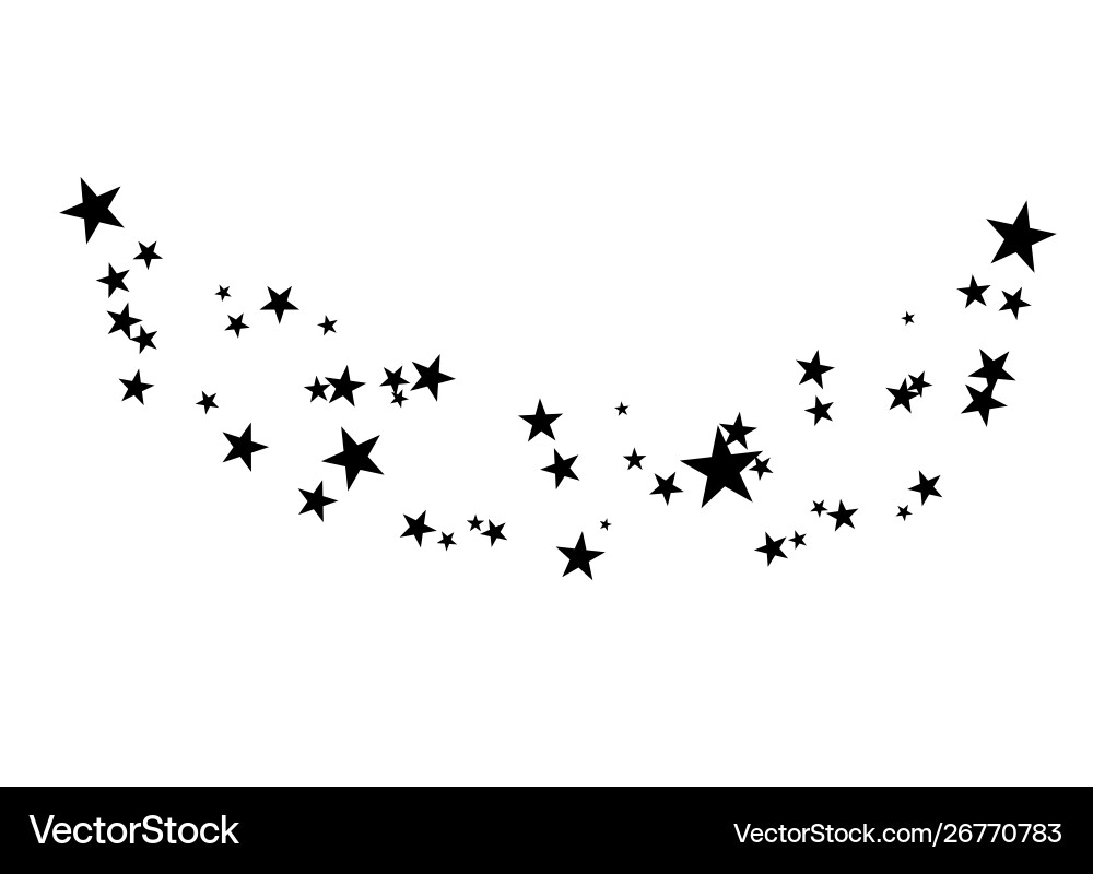 Fireworks star random source stream falling Fireworks star random source stream falling vector image