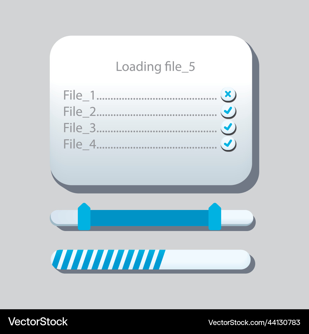 Flat ui buttons Vector Image