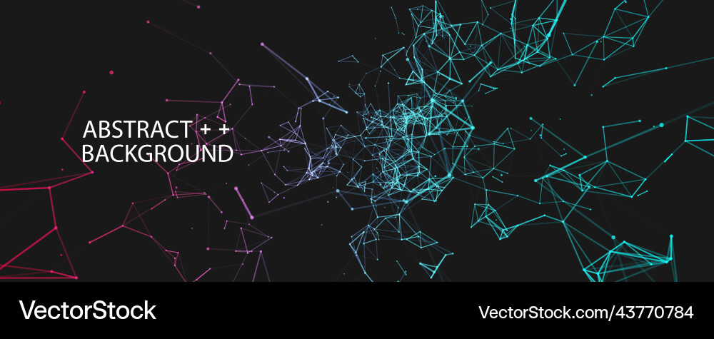Abstract polygonal background with connecting Abstract polygonal background with connecting vector image