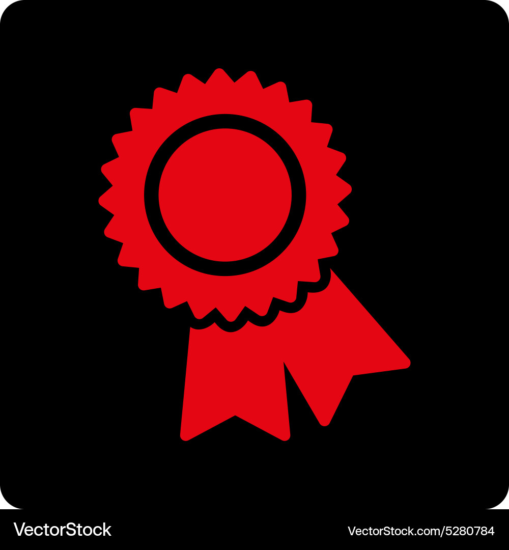Certification icon from award buttons overcolor Vector Image