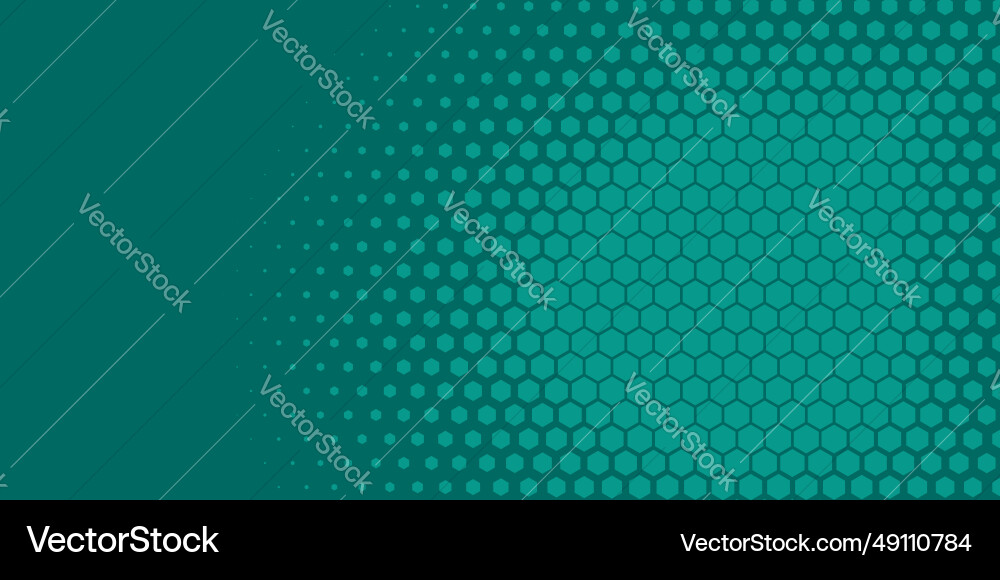 Geometric abstract hexagon two color background vector image