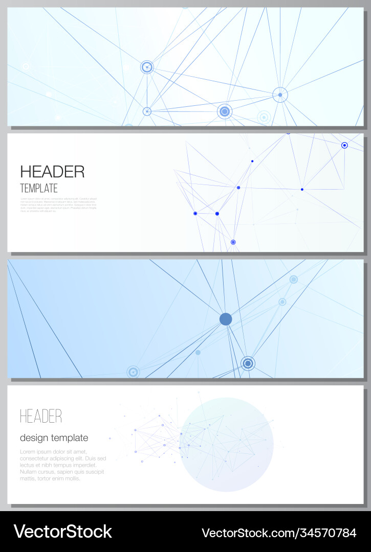 Layout headers banner templates Layout headers banner templates vector image
