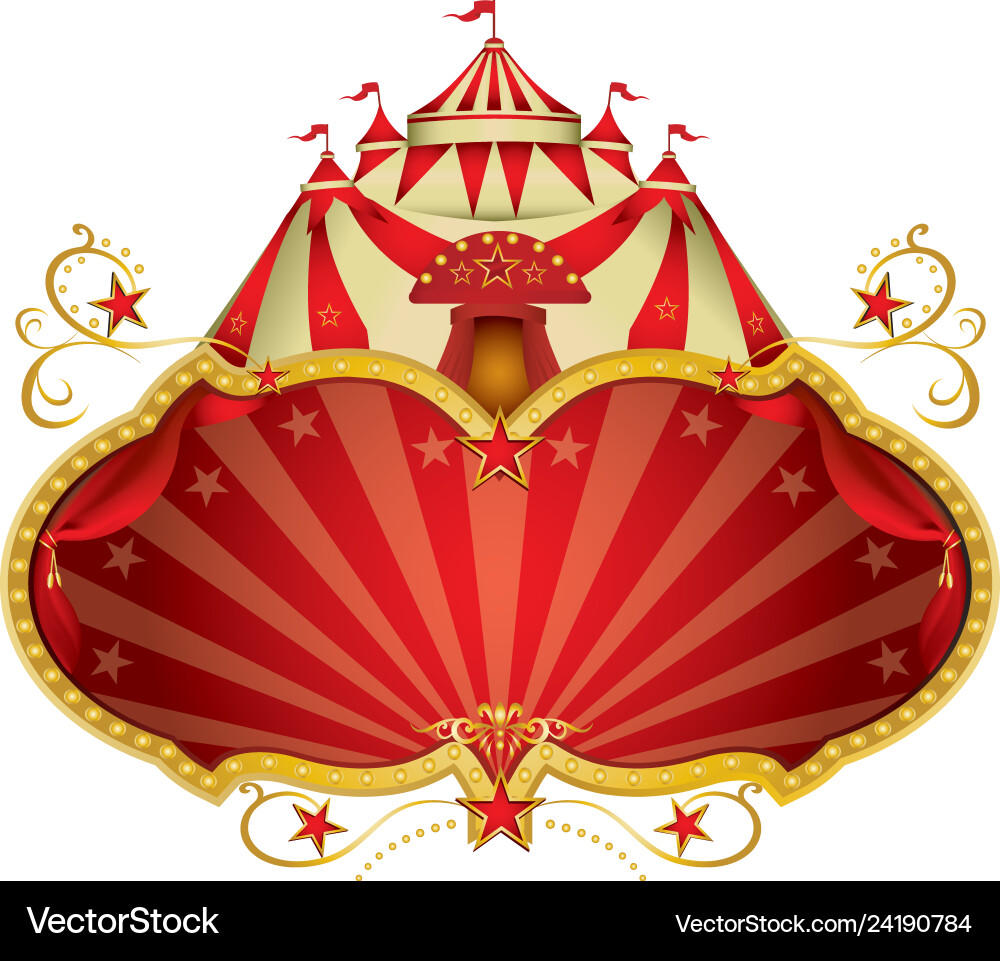 Magic circus big top Royalty Free Vector Image