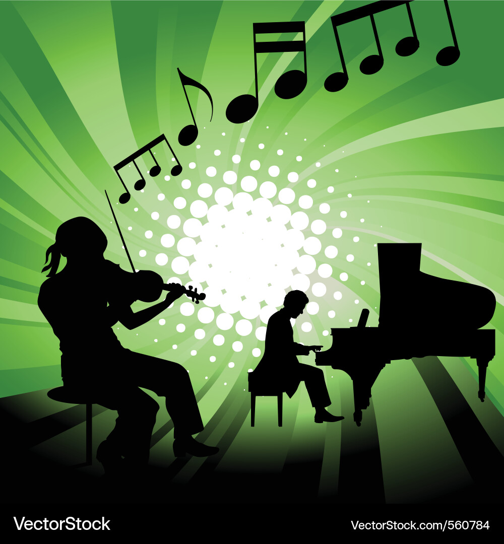 Musical Ensemble Silhouette Vector Image