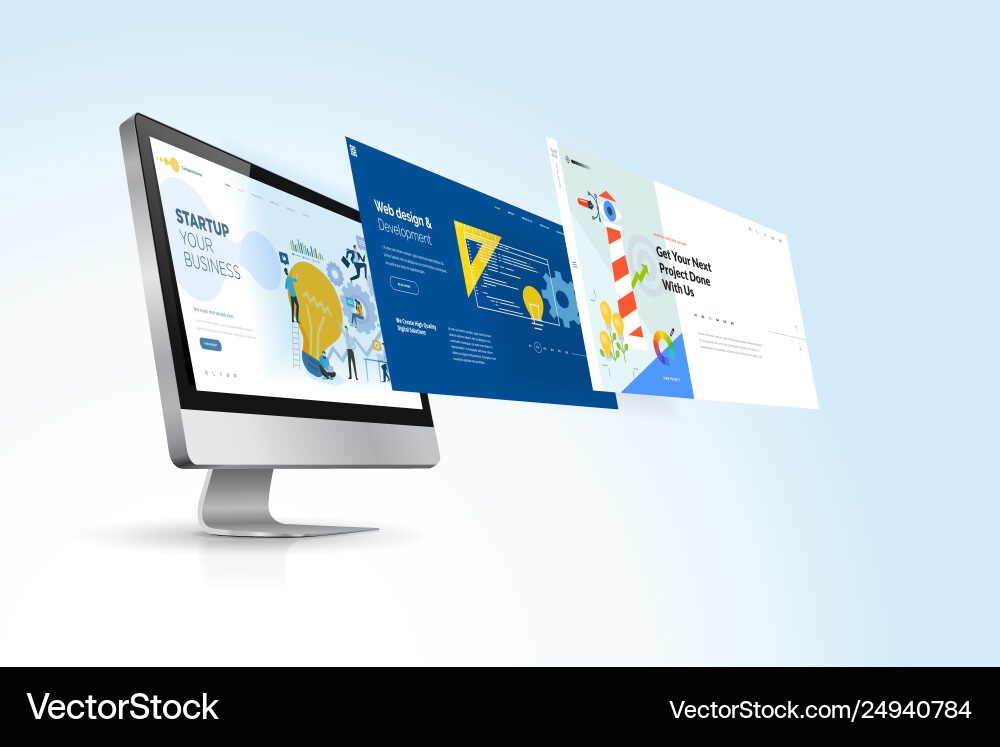Web design template Web design template vector image