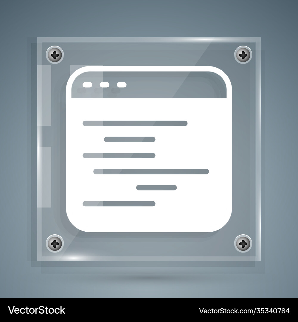 White software web developer programming code White software web developer programming code vector image