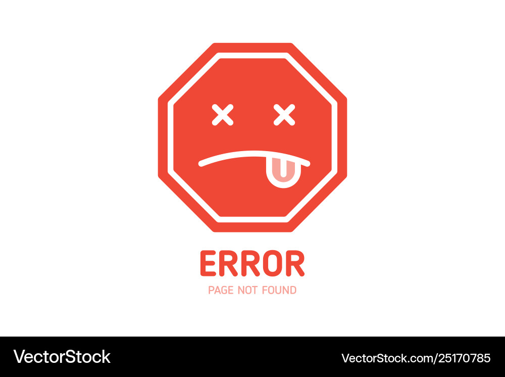 404 label error page not found design template 404 label error page not found design template vector image