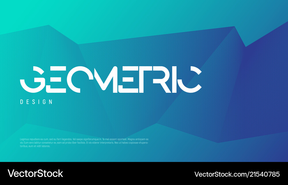 Abstract Geometric Gradient Background vector image