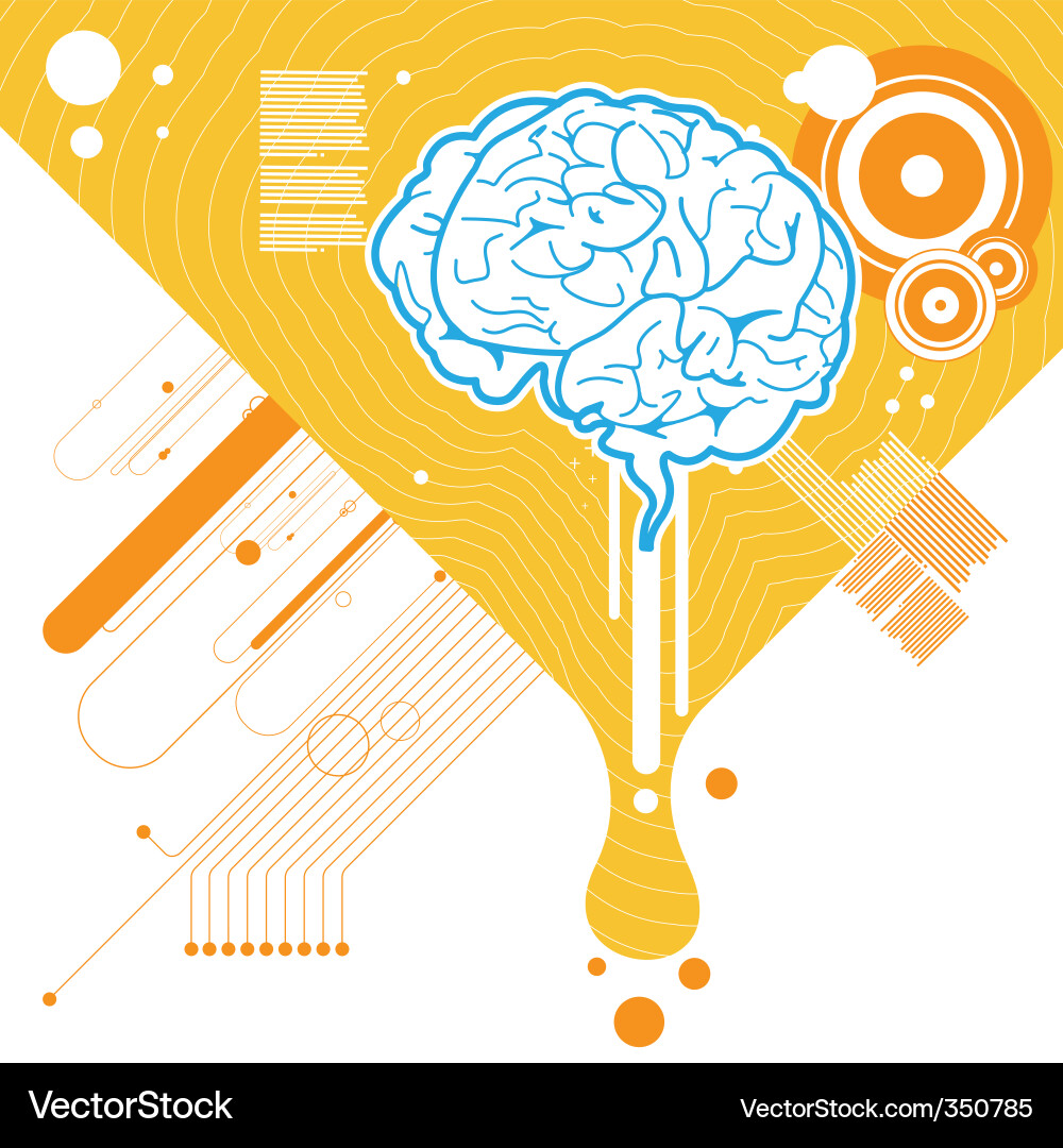 Abstract Neural Network vector image