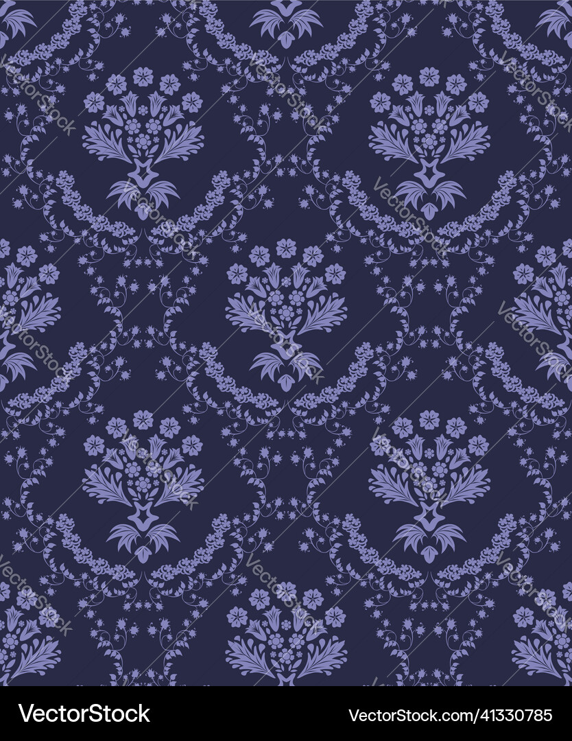 Damask seamless pattern Damask seamless pattern vector image