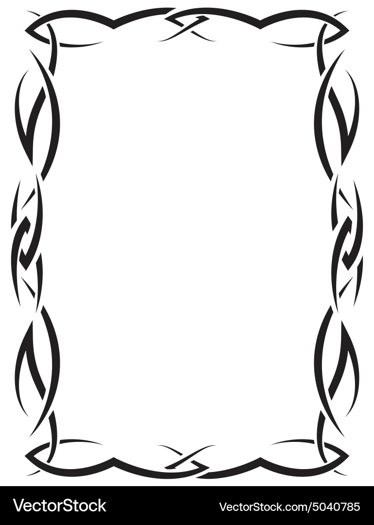 Elegant framework for design vector image