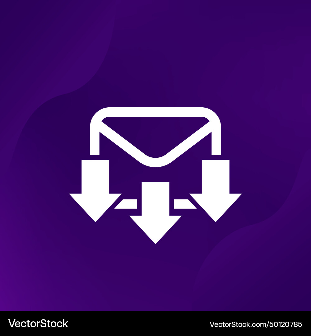 Email message icon for apps or web Vector Image