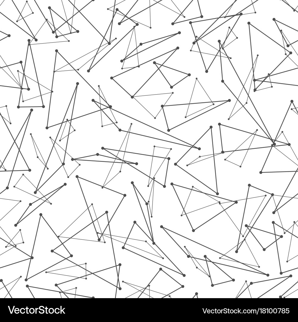 Geometric mesh seamless pattern Vector Image