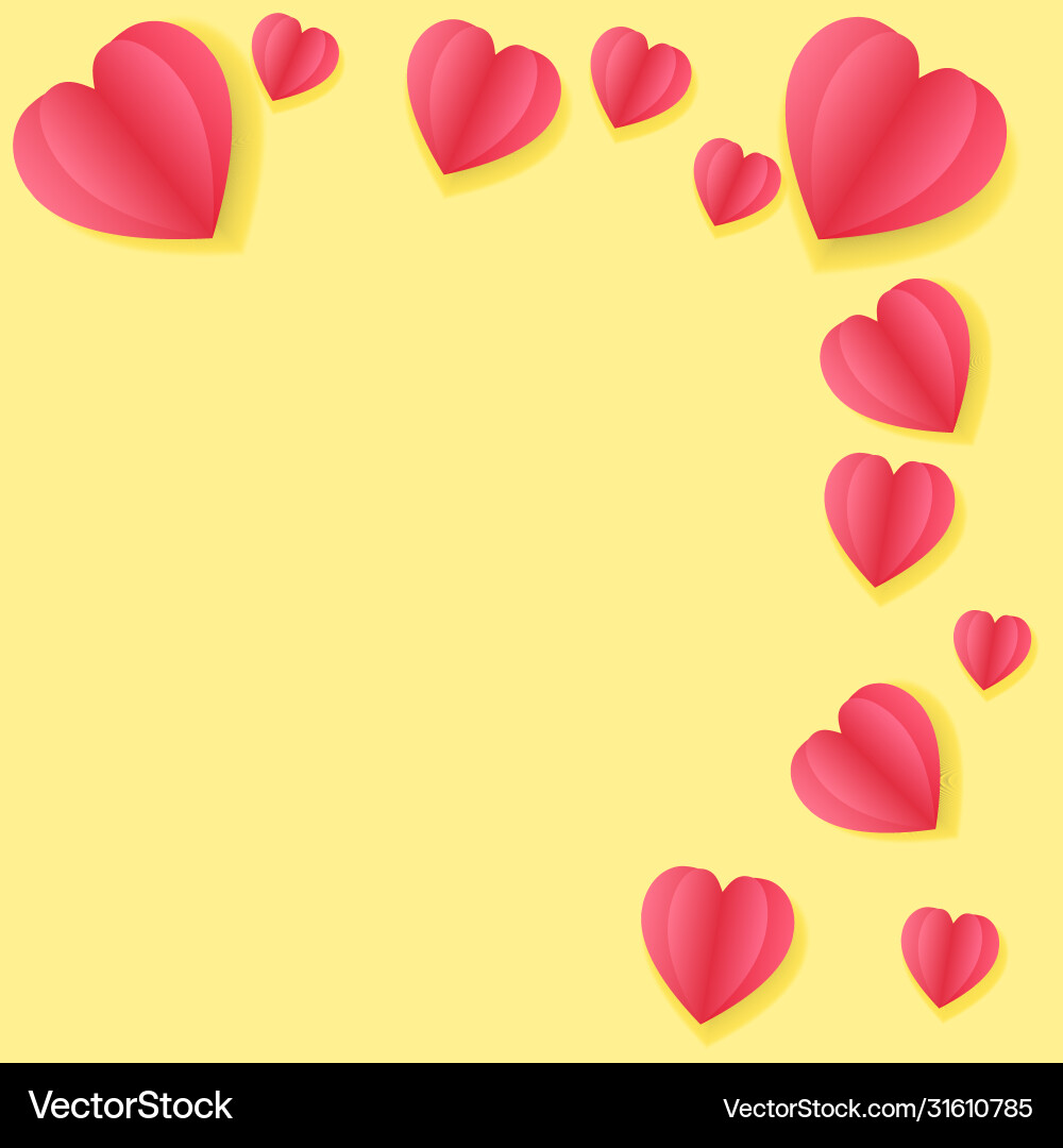 Heart icon with shadow for copy space text Heart icon with shadow for copy space text vector image