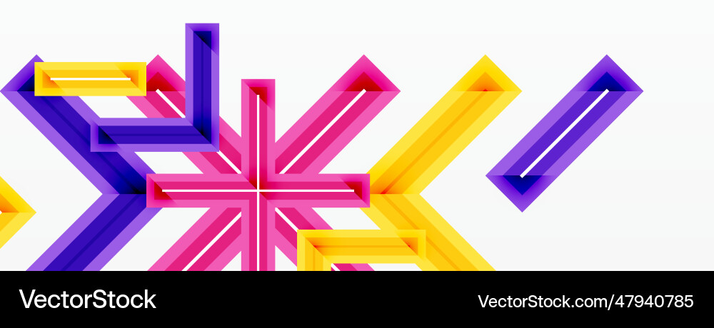 Minimal geometric background cross line design Minimal geometric background cross line design vector image