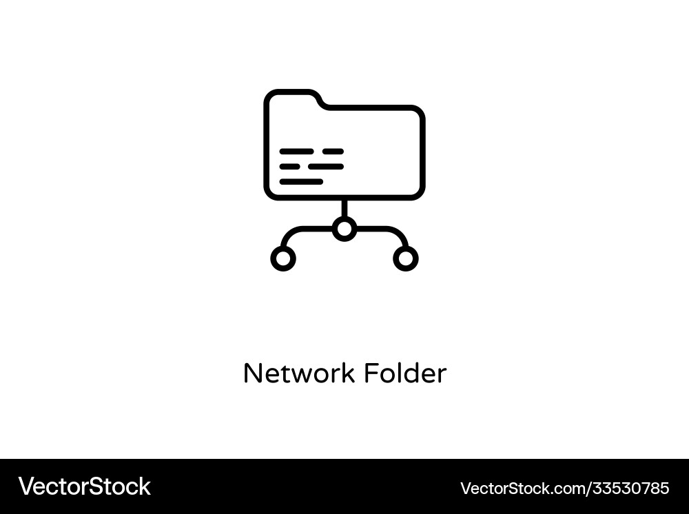 Network folder Network folder vector image