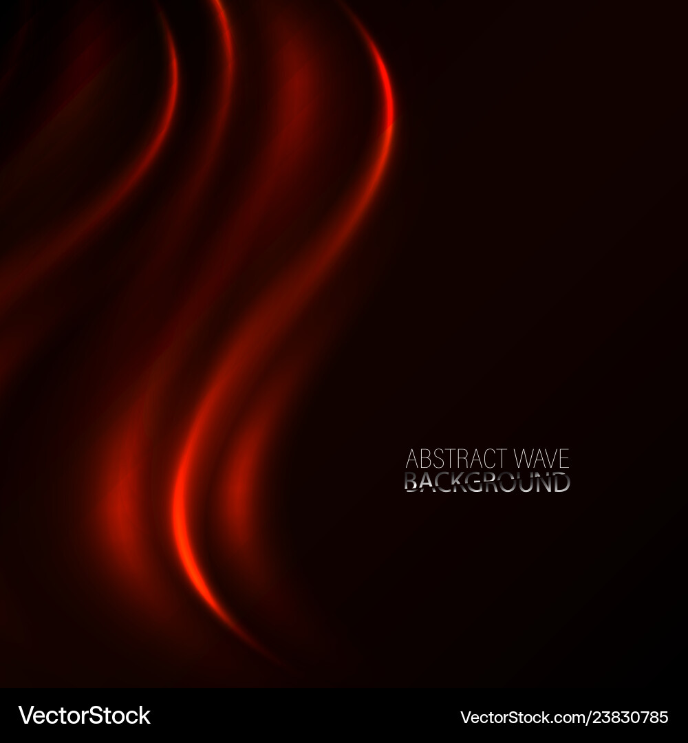 Red Swirl Background - Dynamic Lines vector image