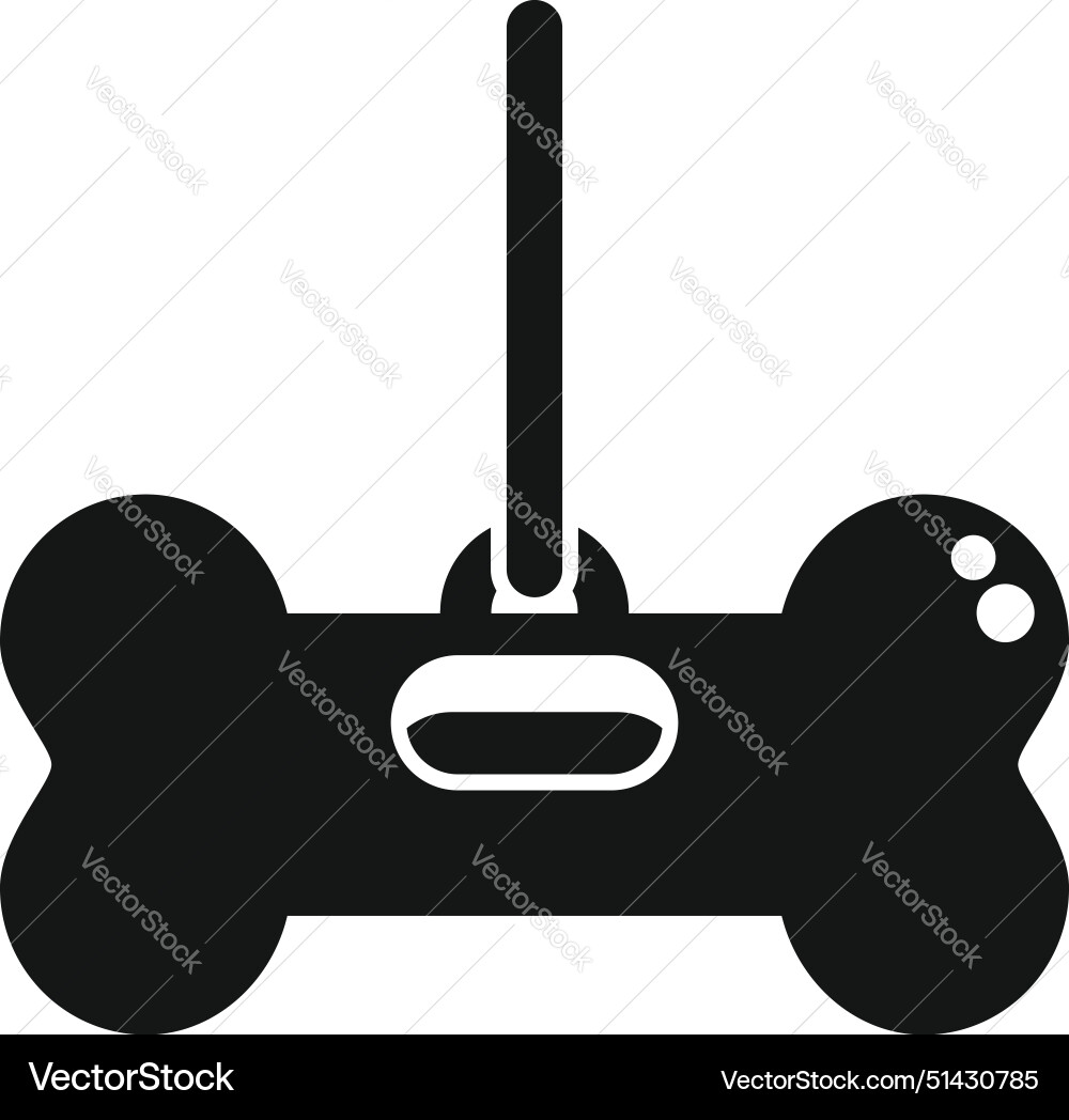 Silhouette of a wireless game controller Vector Image