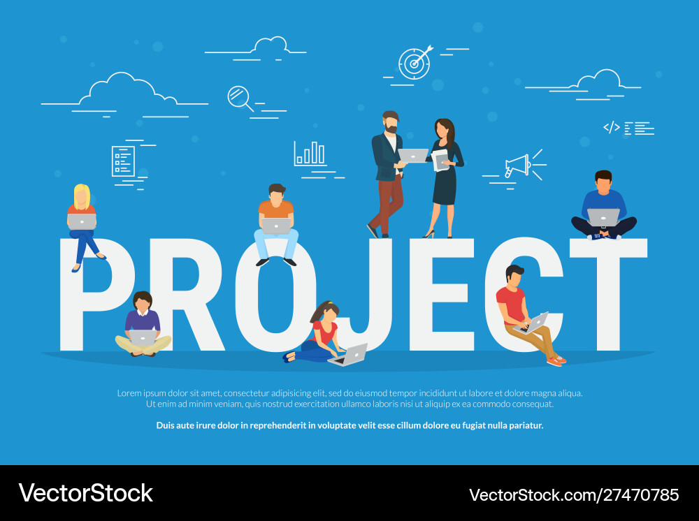 Teamwork & Business Collaboration Royalty Free Vector