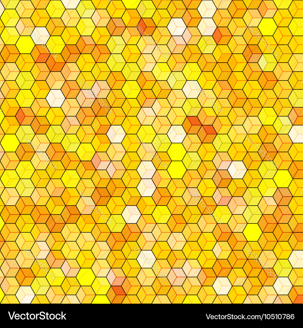 Abstract background with colorful hex polygons vector image