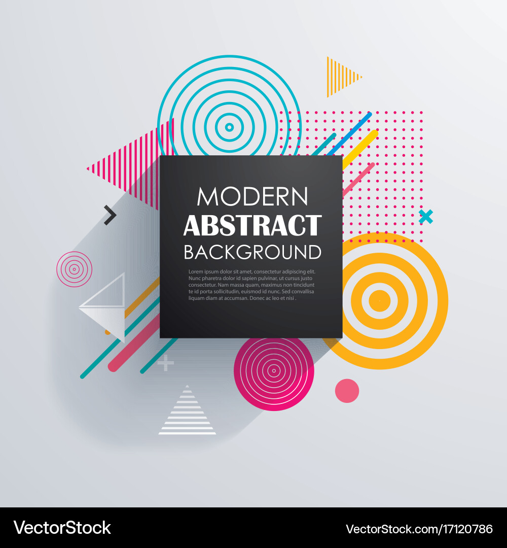 Abstract geometric pattern design and background vector image