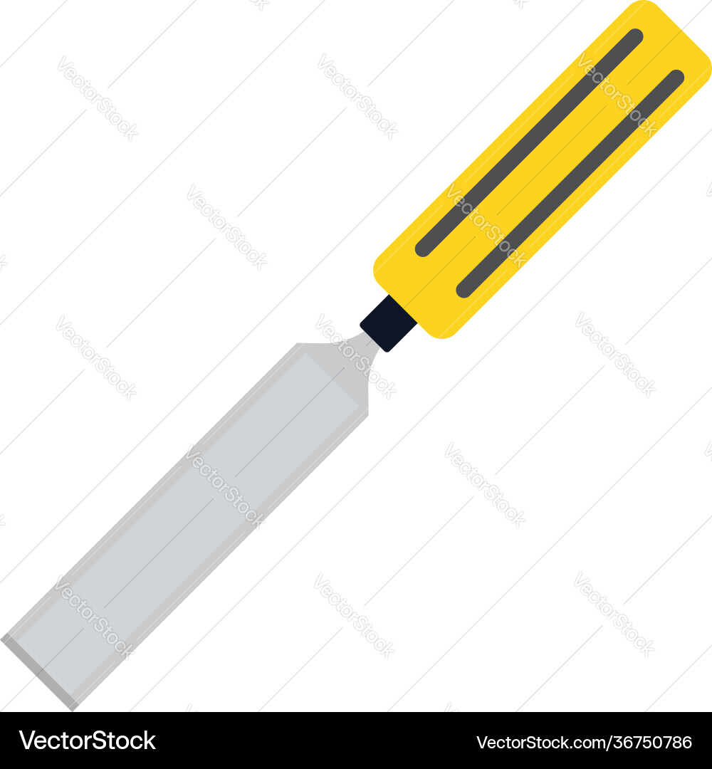 Chisel on white background Vector Image