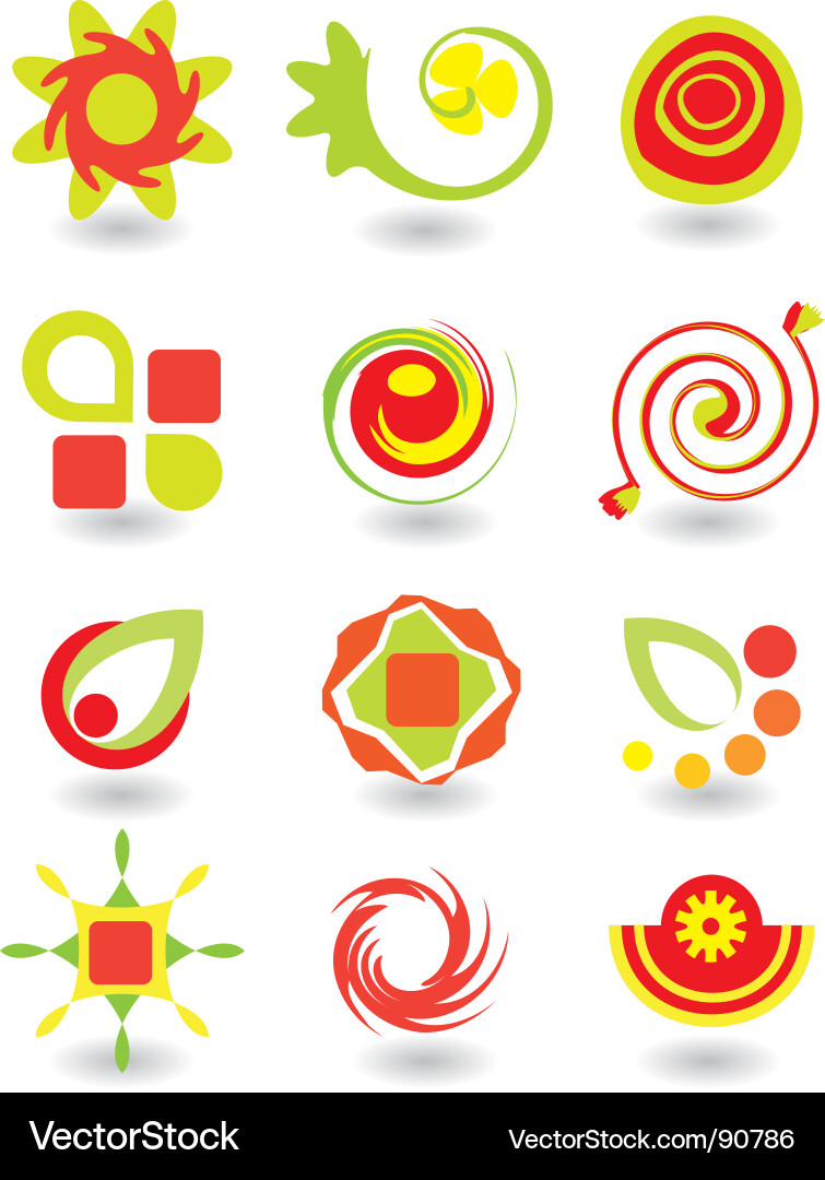 Circular Elements vector image