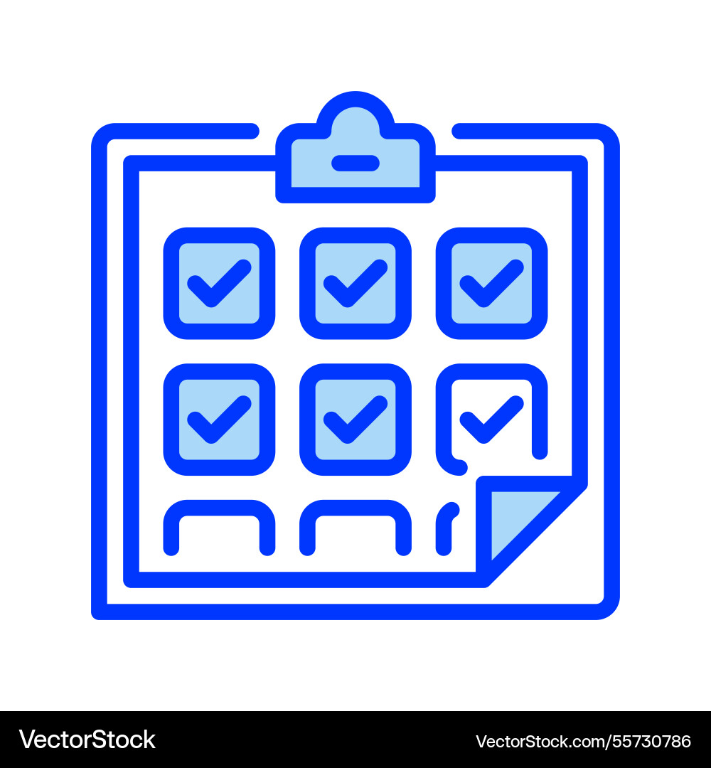 Clipboard with checkmarks line icon universal Clipboard with checkmarks line icon universal vector image