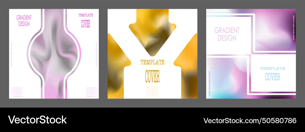 Colorful gradient with blur elements a template Colorful gradient with blur elements a template vector image