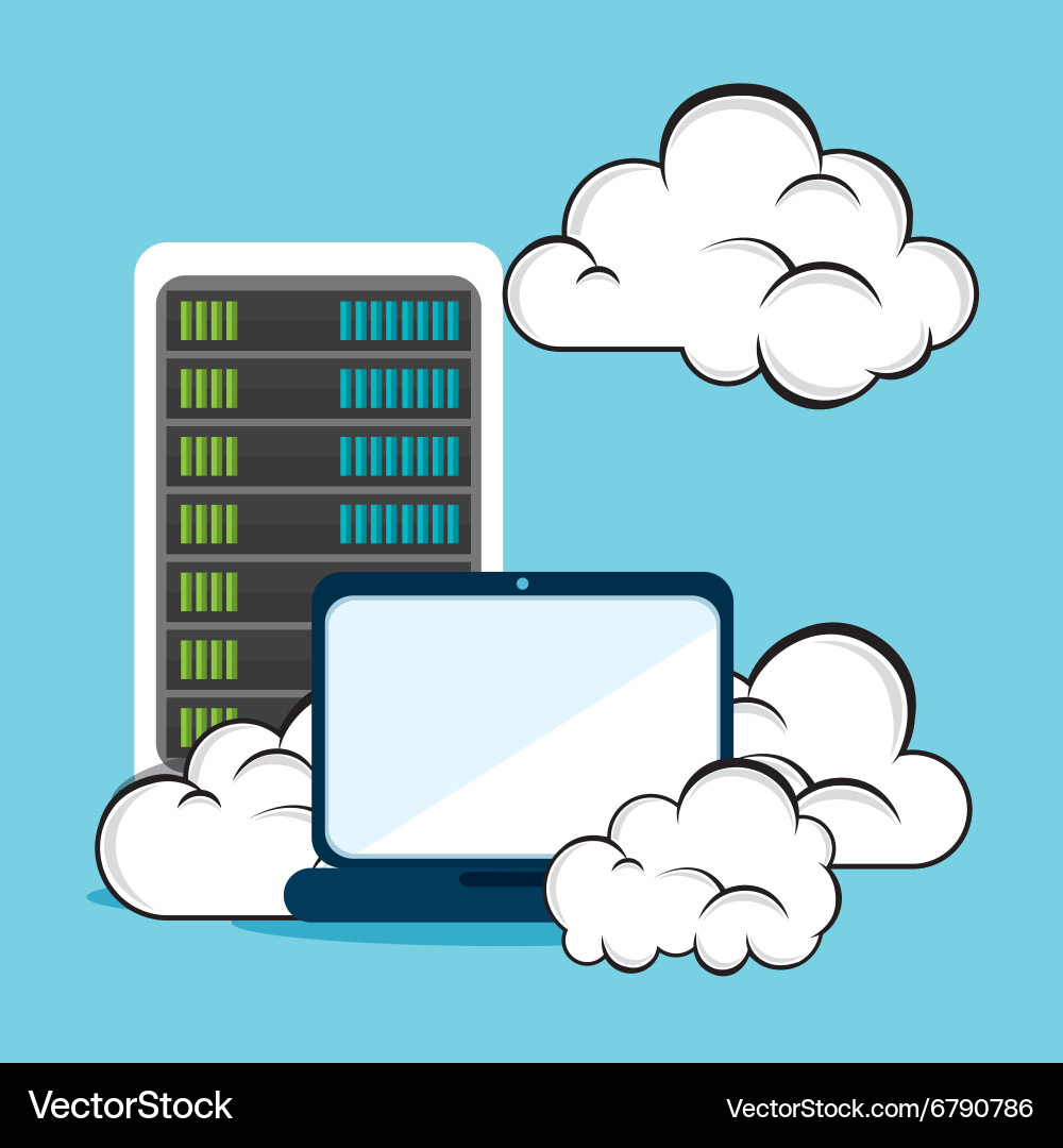 Computing security system Vector Image