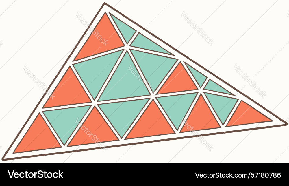 Dynamic geometric triangle pattern design element vector image