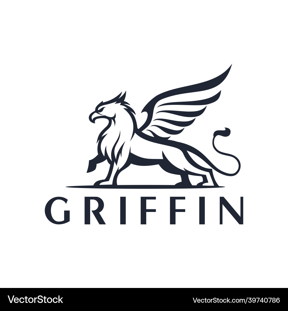 Griffin Logo Template Vector Image