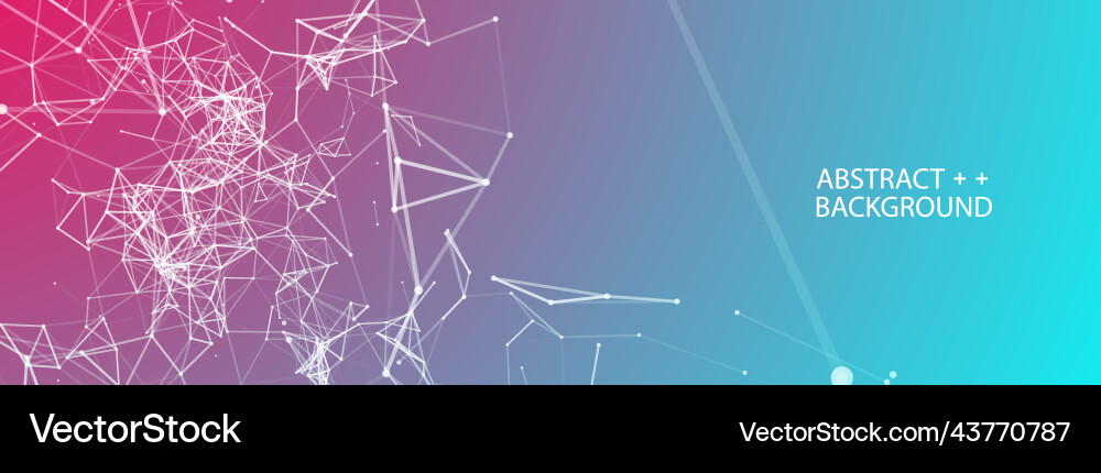 Abstract polygonal background with connecting Abstract polygonal background with connecting vector image