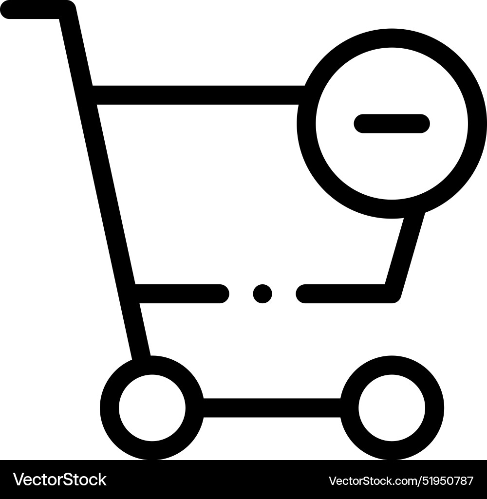 Cart icon thin linear style design isolated Cart icon thin linear style design isolated vector image