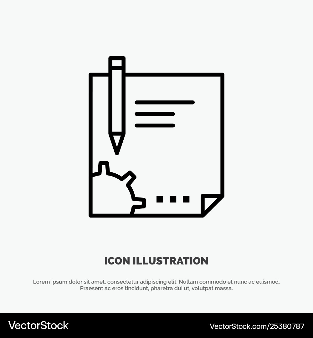 Contract document file page paper sign signing Contract document file page paper sign signing Vector Image