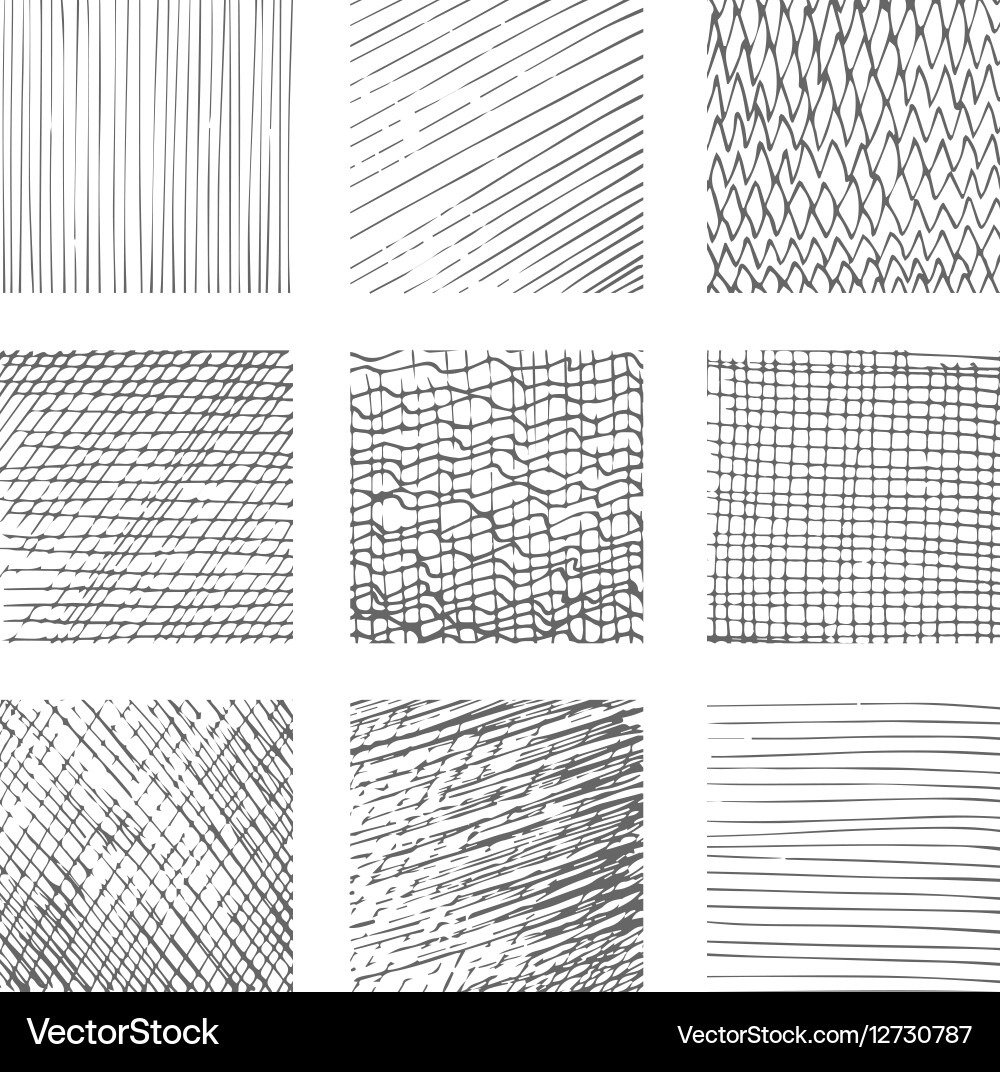 Cross Hatching Texture Pattern vector image