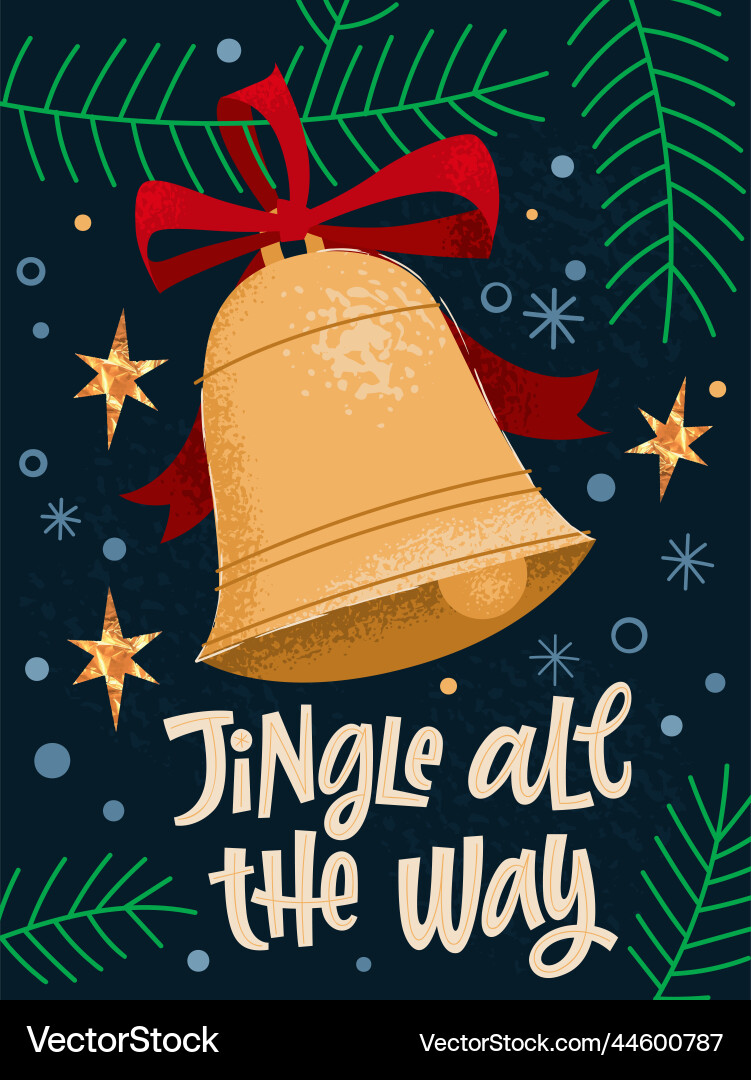Festive christmas greeting lettering design quote Festive christmas greeting lettering design quote vector image