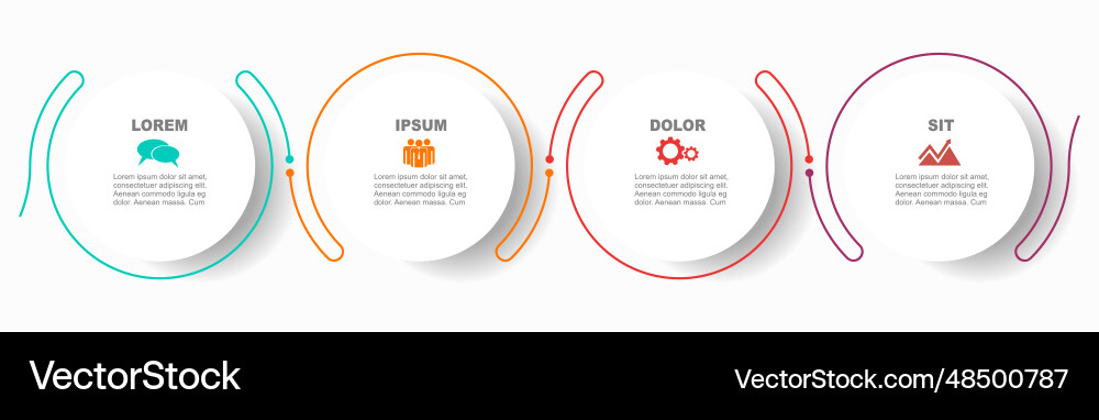 Infographic design template with place Infographic design template with place vector image